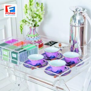 Khay đựng café trong suốt – Sang trọng & tiện lợi